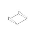 Chatsworth Products Cpi STANDARD SHELF 19" RM, 19"W X 15"D STEEL SINGLE SIDED, UP TO 35LB 40750-719